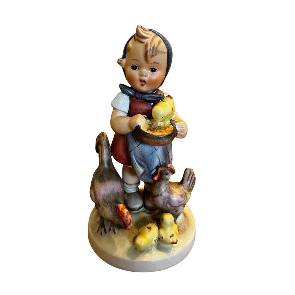 Vintage GOEBEL HUMMEL EARLY #199 FEEDING TIME tmk2 Full Bee Mint Condition 5.5"